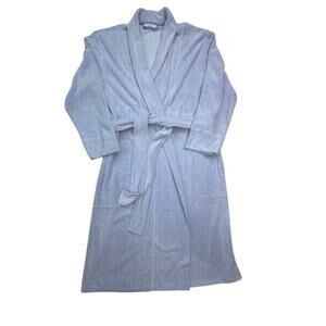 Natori Soft Belted Robe Women’s M Blue Heather Lounge Bathrobe Cozy